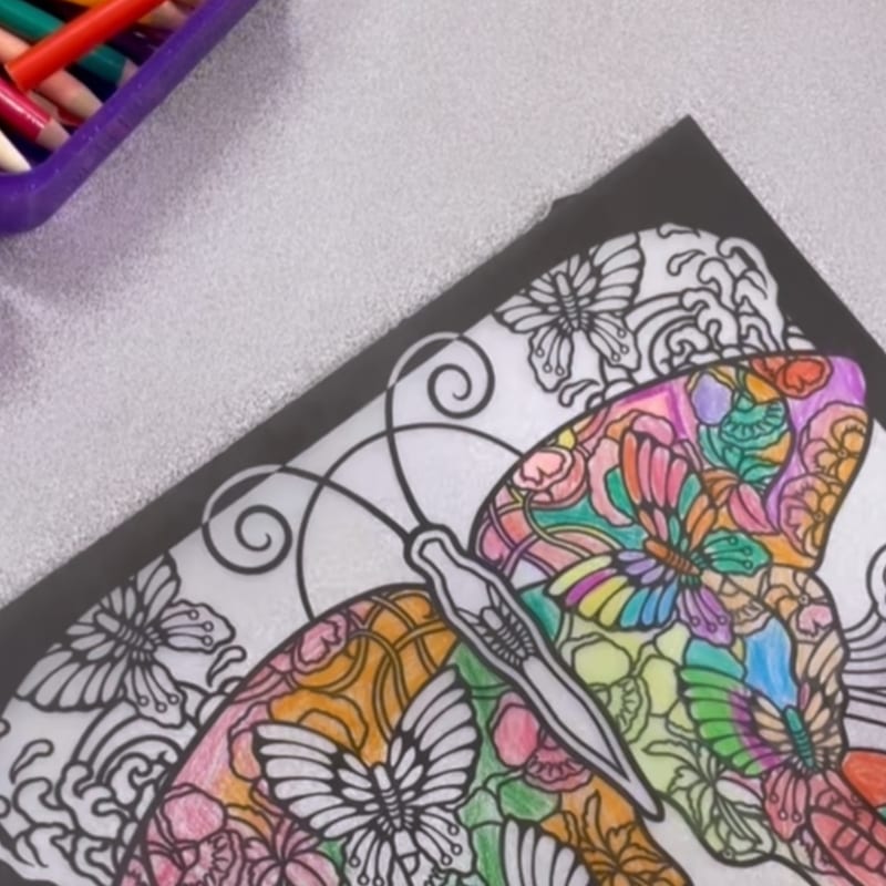 Vitraj art done by our kindergarten students. #vitrajart #visualart #kindergartenactivities