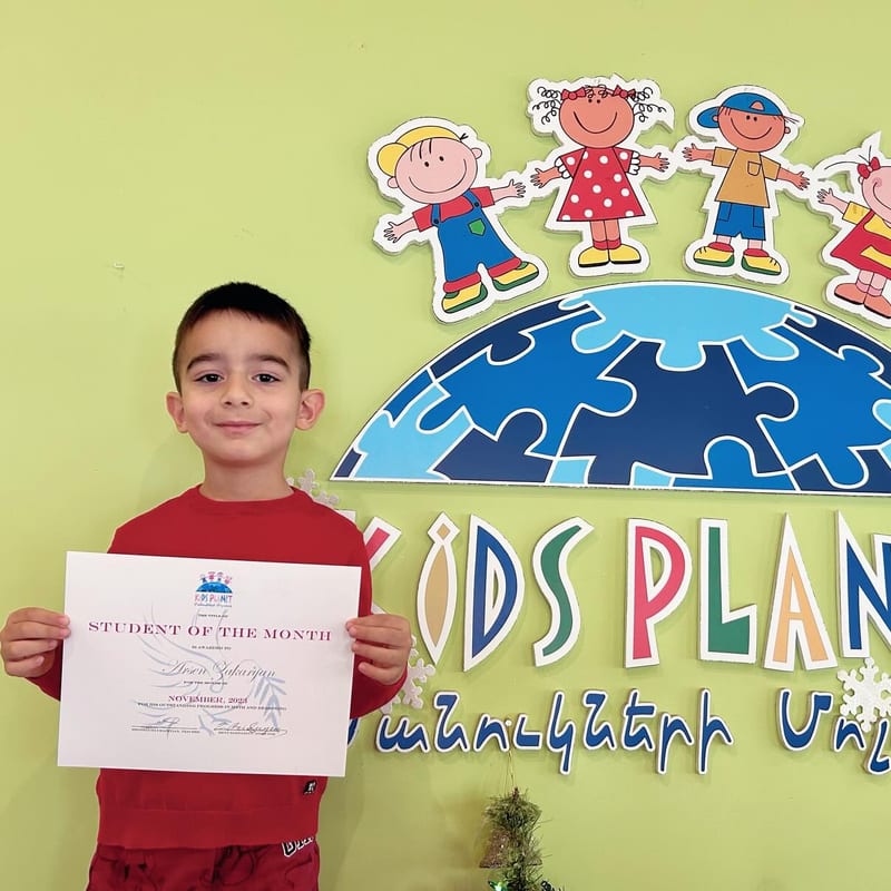 Congratulations Arsen Zakaryan! Arsen has been awarded our Student of the Month award for his outstanding progress in math and reasoning.…