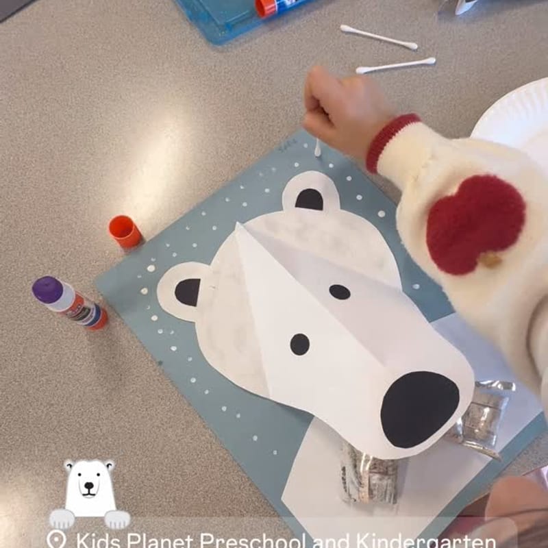 Arts and crafts time! Do you know that polar bears look white but have black skin and clear, hollow fur that reflects light, helping them…